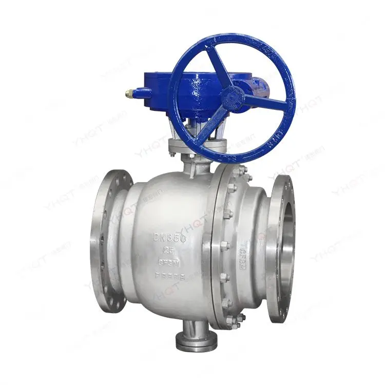 Fixed type flanged ball valve