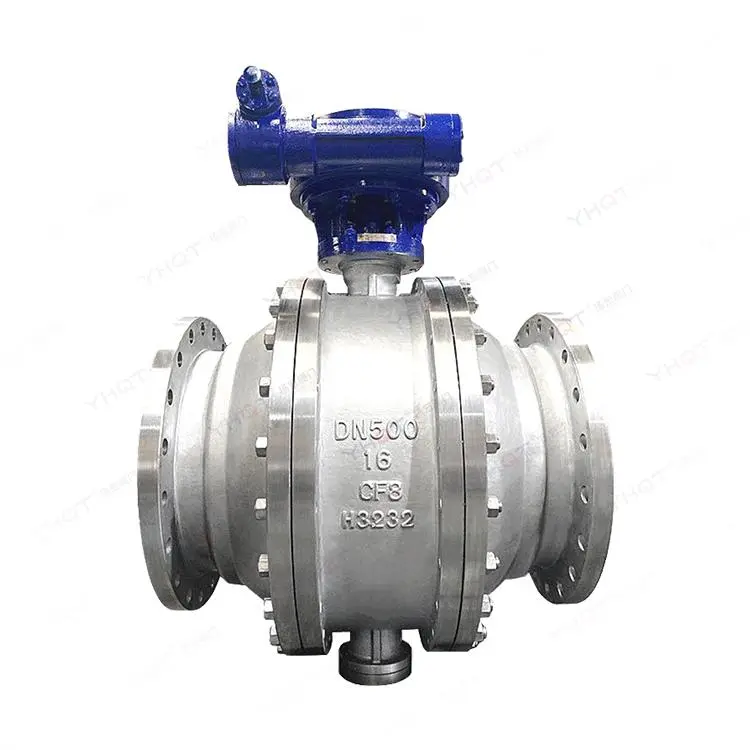 Fixed type flanged ball valve