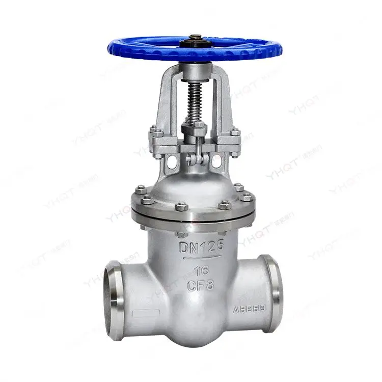 Welded gate valve